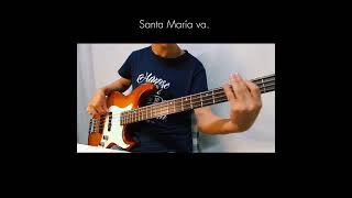 Santa María del Camino version magnificat engrandece Bass cover🎸 basscover [upl. by Ynnob]