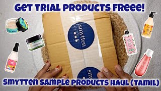 smytten free trial products review tamil  sample products from smytten haul தமிழ் [upl. by Aneehsal]