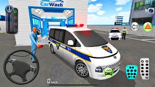 Police Car Mercedes G63 amp All Super Car Washing and Parking in Garage Free Drive  3D Driving Class [upl. by Tamar456]