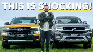 2023 Ford Ranger vs VW Amarok Ute Comparison Shocking Results [upl. by Neeroc]