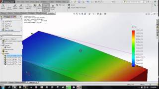 modal analysis in solidworks [upl. by Ennairek820]