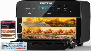 Nuwave Brio 155Qt Air Fryer Rotisserie Oven XLarge Family Size Powerful 1800W Review [upl. by Coniah165]