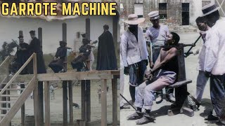 The Garrote Machine  Historys Most BRUTAL Execution Method [upl. by Dannye72]