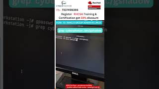 How to Make a User Group Admin in Linux 💻🚀  Ameerpet Hyderabad linux redhat  PH9704687823 [upl. by Esenwahs]