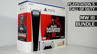 PlayStation 5 Console Call of Duty Modern Warfare III Bundle  ASMR Unboxing amp Gameplay [upl. by Trebeh]