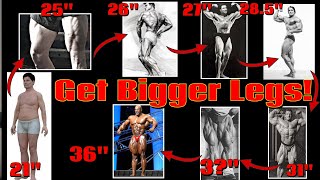 ULTIMATE GUIDE to LEG SIZE How Big Can You Get Naturally [upl. by Anayd]