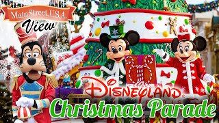 Christmas Parade 2019 Disneyland Paris Mainstreet View [upl. by Eelyam]