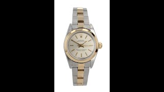 Rolex Oyster Perpetual Pre Owned Watch Ref 76183 [upl. by Enialehs]