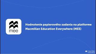 Hodnotenie písomného zadania na platforme MEE [upl. by Tound193]