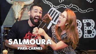 COMO FAZER SALMOURA PARA CARNES FEAT LARICA NA BRASA [upl. by Anahc]