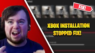 How to fix the Installation Stopped bugglitch on xbox XBOX SERIES XS ONE [upl. by Ahseram]