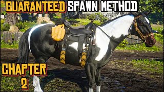 RDR2  How To Get The Piebald Tobiano Hungarian Halfbred in Chapter 2 Early  Best Easy Method [upl. by Laird]