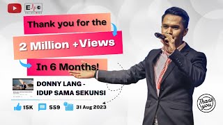 Donny Lang  Idup Sama Sekunsi Official Music Video [upl. by Klute]