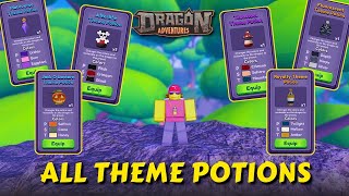 All Theme Potions in Dragon Adventures Roblox [upl. by Neeleuqcaj770]