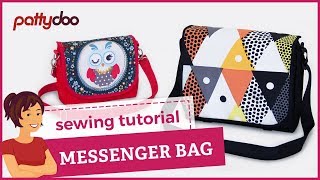 How to Sew a Messenger Bag in 2 Sizes  A Step by Step Sewing Tutorial [upl. by Otrebmal51]