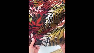 New Minerva Exclusive viscose challis dressmaking fabric  Introducing Palm Canopy [upl. by Ekram621]