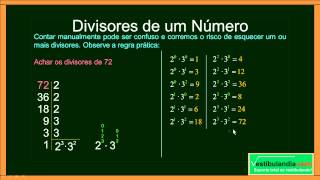 Matemática Zero 20  Aula 11  MMC e MDC  parte 1 de 2 [upl. by O'Donovan71]