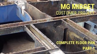 MG Midget Complete Floor Pan Replacement  Part 1 [upl. by Eolanda62]