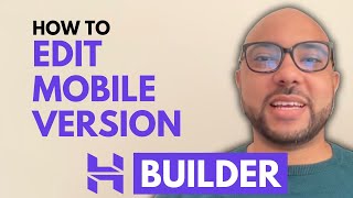 How to Edit the Mobile Version of a Website in Hostinger Website Builder [upl. by Frayda]