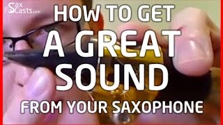 Saxophone Lesson 2  How to get a good sound from your saxophone Saxophone lesson BC102 [upl. by Schnur]