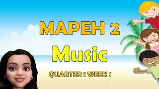 MAPEH 2 MUSIC QUARTER 1 WEEK 1  LARAWAN NG MUSIKA  HULWARANG PANRITMO  RYTHMIC PATTERN [upl. by Roseline]