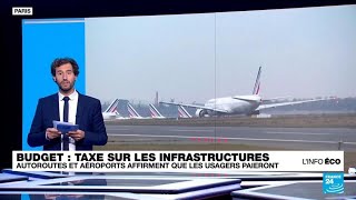 Taxe sur les aéroports et les autoroutes en France  les usagers vontils payer  • FRANCE 24 [upl. by Chandal37]