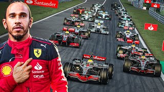 I Put EVERY F1 Car Driven by Lewis Hamilton into a RACE [upl. by Marigolda]