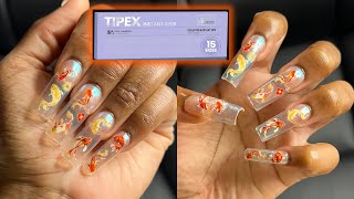 FIVE ANGELES TIPEX SQUARE NAIL TIPS  Acrylic Nail Tips  Koi Fish Nails [upl. by Curcio]