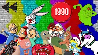 Saturday Morning Cartoons  1990 Channel Surfing Edition  Full Episodes with Commercials [upl. by Ranice]