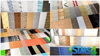 120 WALLPAPER AND FLOORS  CC FOLDER  SIMS 4 [upl. by Ybsorc]