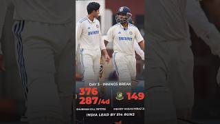 India vs Bangladesh 1st Test Match Day 3 Highlights 2024  ind vs ban test highlights indvsban [upl. by Odnaloy]