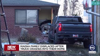 A bomb landing on the house Magna family displaced after truck crashes into their home [upl. by Yusuk952]