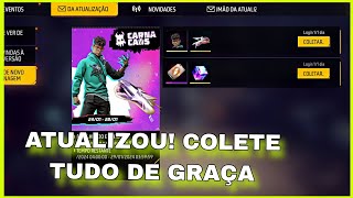 ATUALIZOU COLETE CUBO MÃGICO DE GRAÃ‡A E NOVO PUNHO CROMADO APARECEU TROCA NICK ATUALIZAÃ‡ÃƒO FREEFIRE [upl. by Penoyer295]