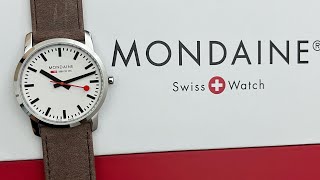 Mondaine Simply Elegant Quartz Watch A4003035111SBG Unboxing UnboxWatches [upl. by Ecirtaed]