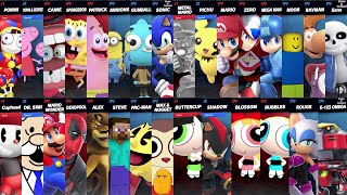 Team Sonic vs Team Pomni  Team Mario vs Team Noob  Super Smash Bros Ultimate [upl. by Aufmann913]