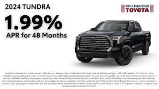 Finance the 2024 Tundra at North Bakersfield Toyota [upl. by Siger]