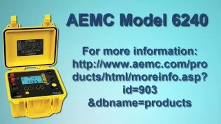 AEMC®  6240 Micro Ohmmeter  Part 2 [upl. by Hanimay685]