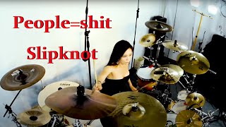 Slipknot  PeopleShit drum cover by Ami Kim 77 [upl. by Kartis919]