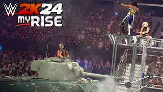 WWE 2K24 MyRise Unleashed 33 Tanks for the Memories [upl. by Anrym]