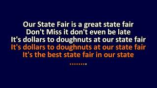 Rogers amp Hammerstein  Our State Fair  Karaoke Instrumental Lyrics  ObsKure [upl. by Elbas868]