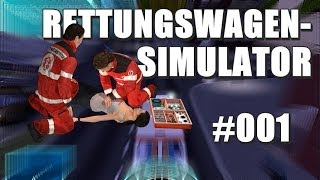 RettungswagenSimulator 2014 001  Schlangenlinien und Unfälle [upl. by Ilario43]