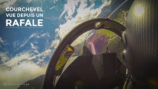 Quand un RAFALE SOLO DISPLAY se présente face à lAltiport de Courchevel [upl. by Einafpets]