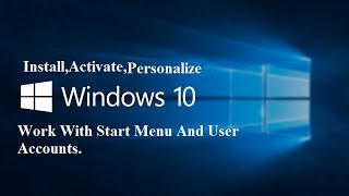 Clean Install Windows 10 Permanently Activate Windows 10 Personalize  Work With User Account [upl. by Yerrok]