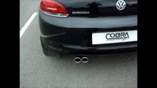 VW Scirocco 20 TDI Performance Exhaust by Cobra Sport Exhausts [upl. by Feingold88]