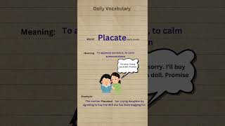 Placate meaning and example english  thegrammariansadiat [upl. by Fan703]