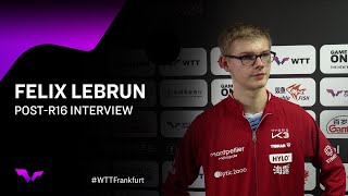 Felix Lebrun PostRound of 16 Interview  WTTFrankfurt 2024 [upl. by Marilin237]