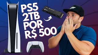 EXPANDINDO A MEMÓRIA DO PS5 POR MENOS DE R500 EM ATÉ 2TB [upl. by Weed]