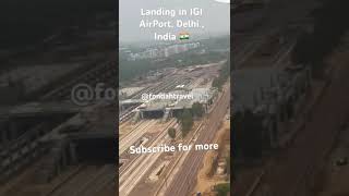 Landing at IGI airport flight adventure travel viralvideo [upl. by Occir183]