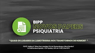 Quais os lugares da lamotrigina nos transtornos de humor  Prof Amaury Cantilino [upl. by Armilla]