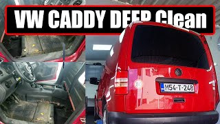 VW Caddy DESTROYED Deep clean ASMR [upl. by Halbeib]